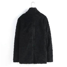 Women's Circle hair Long Hairy Shaggy Faux Fur Coat Long Sleeve Fuzzy Loose Jacket Outerwear