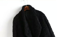 Women's Circle hair Long Hairy Shaggy Faux Fur Coat Long Sleeve Fuzzy Loose Jacket Outerwear