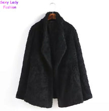 Women's Circle hair Long Hairy Shaggy Faux Fur Coat Long Sleeve Fuzzy Loose Jacket Outerwear