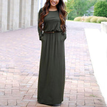 woman-fashion-pocket-vestidos-high-waist-long-maxi-dress-longue-femme-vestidos-femininos-l4 BBL