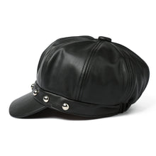 woman-rivets-black-pu-leather-peaked-cap-solid-newsboy-cap-cabbie-boina-fall-cap-sports-snapback-hat-with-visor-for-women BBL