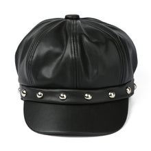 woman-rivets-black-pu-leather-peaked-cap-solid-newsboy-cap-cabbie-boina-fall-cap-sports-snapback-hat-with-visor-for-women BBL