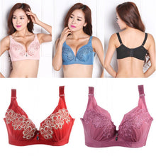 women-3-4-coverage-bra-plunge-push-up-bra-lace-embroidered-80-85-90-95-c-cup-py1 BBL