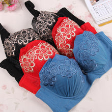 women-3-4-coverage-bra-plunge-push-up-bra-lace-embroidered-80-85-90-95-c-cup-py1 BBL