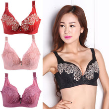 women-3-4-coverage-bra-plunge-push-up-bra-lace-embroidered-80-85-90-95-c-cup-py1 BBL