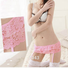 women-4-colors-sexy-thongs-lace-stocking-suspender-lingeries-dual-layer-garter-belts BBL