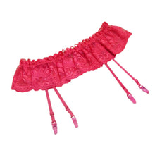 women-4-colors-sexy-thongs-lace-stocking-suspender-lingeries-dual-layer-garter-belts BBL