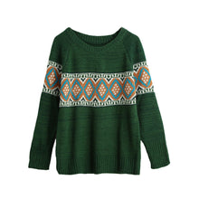women-sweater-pullover-geometric-thick-knitting-sweater-long-sleeves-knitted-top-blusas-green-red-khaki BBL