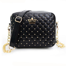 Women Bag Fashion Women Messenger Bags Rivet Chain Shoulder Bag PU Leather Crossbody