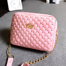 Women Bag Fashion Women Messenger Bags Rivet Chain Shoulder Bag PU Leather Crossbody