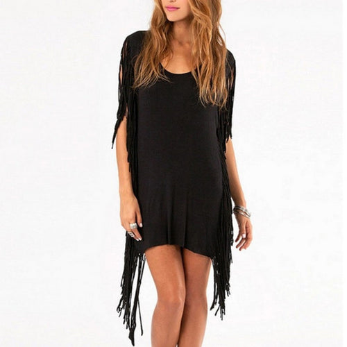 women-black-gray-fringe-party-dress-with-hippie-and-tassel-asymmetric-mini-club-dresses BBL
