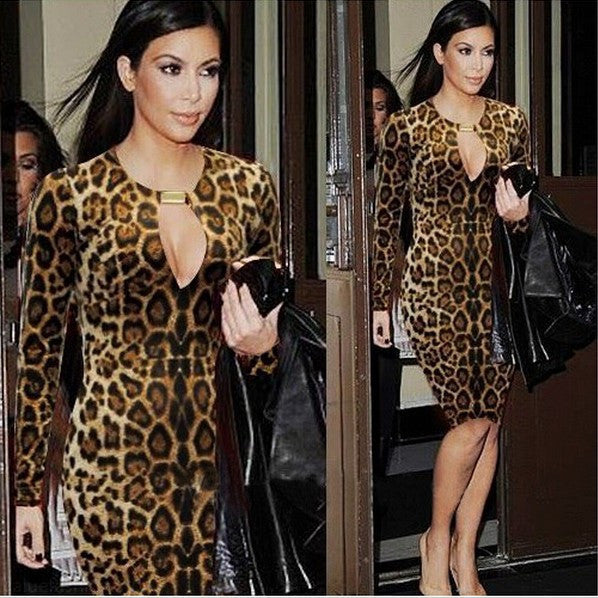 Women Bodycon Dress Leopard Sexy Dress Sheath Roupas Femininas Plus Size Club Bandage Dress Clothes China