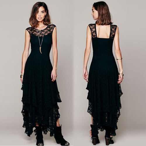 women-boho-hippie-style-asymmetrical-lace-bodycon-dress-sexy-long-double-layered-ruffled-trimming-low-v-back-dresses BBL