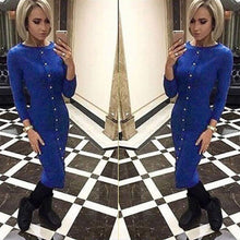 women-button-long-sweater-dress-slim-ribbed-bodycon-dresses-elastic-skinny-split-dress-brief-knitted-dress-vestidos BBL