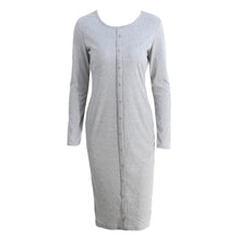 women-button-long-sweater-dress-slim-ribbed-bodycon-dresses-elastic-skinny-split-dress-brief-knitted-dress-vestidos BBL