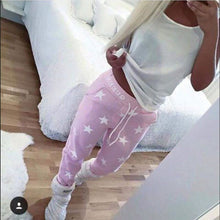 Women Casual Pants Print Star Sweatpants Women Casual Harem Long Trousers Plus Size X0284