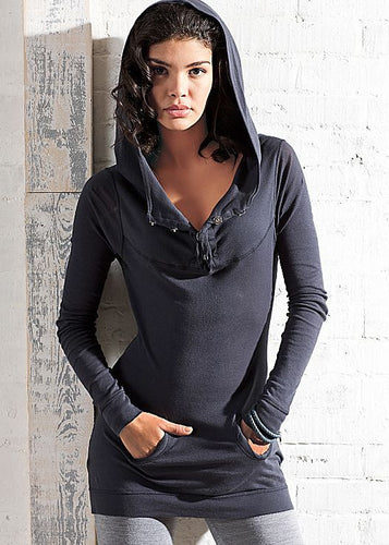 Women Casual Slim Women T-shirt Women Long Sleeve V-neck Solid Sweatshirt With Hat Tops X0320