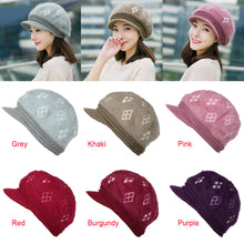 women-faux-rabbit-hair-knitted-beanie-visor-baggy-warm-crochet-slouch-cap-fur-pompom-bonnet-femme-hats-for-women-gorros BBL