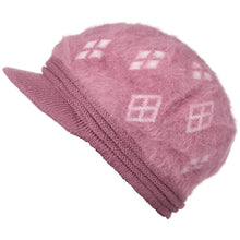 women-faux-rabbit-hair-knitted-beanie-visor-baggy-warm-crochet-slouch-cap-fur-pompom-bonnet-femme-hats-for-women-gorros BBL