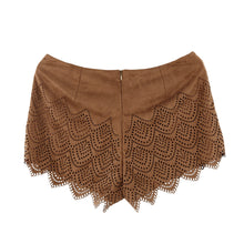 women-faux-suede-shorts-retro-lace-up-hollow-out-zipper-closure-sexy-women-shorts-feminino-brown BBL