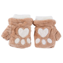 women-girls-fingerless-warm-fur-fleece-gloves-cute-mittens-wrist-glove-6-colors BBL