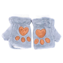 women-girls-fingerless-warm-fur-fleece-gloves-cute-mittens-wrist-glove-6-colors BBL