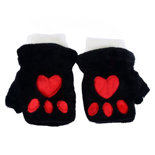 women-girls-fingerless-warm-fur-fleece-gloves-cute-mittens-wrist-glove-6-colors BBL