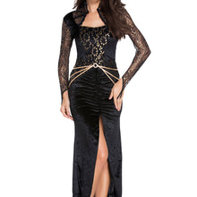 women-halloween-costumes-sexy-disfraces-adultos-role-play-evil-queen-dress-stand-neck-slit-front-lace-gem-belt-cosplay-clothes BBL