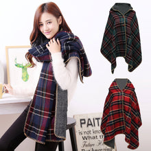 women-hooded-ponchos-capes-long-shawl-plaid-print-button-elegant-oversize-loose-pashmina-aztec-outwear-casacos-femininos-tippet BBL