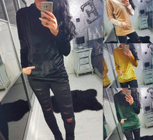Women Hoodies Sweatshirts Velvet Front Pocket Long Hoodies Pullover Plus Size Hooded Loose Velour Tops GV492