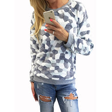 Women Hoodies Sweatshirts Long Sleeve O-Neck Warm Hoodies Women Casual Sweatshirt Pullover Top GV315