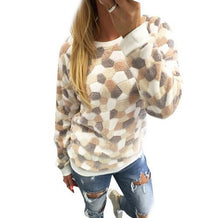Women Hoodies Sweatshirts Long Sleeve O-Neck Warm Hoodies Women Casual Sweatshirt Pullover Top GV315