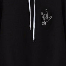 women-hoodies-sweatshirts-new-hand-print-long-sleeve-casual-all-match-solid-leisure-hooded-hoodie-loose-tops-plus-size BBL