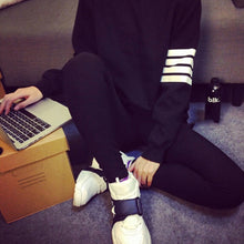 women-stripe-long-sleeve-warm-casual-pullover-sweater-tops-coat BBL