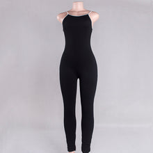Women Jumpsuit Sexy Low Cut Bodycon Jumpsuit Adjustable Strap Rompers Womens Jumpsuit Black Sleeveless Jumpsuits