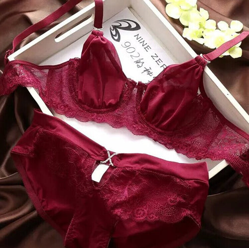 women-lace-bra-push-up-underwire-brassiere-bra-set-panty-underwear-lingerie BBL