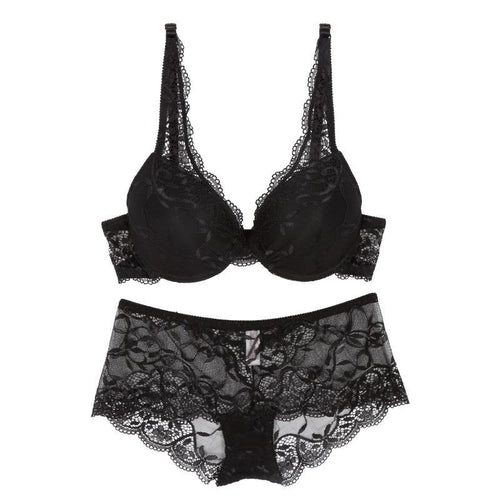 women-lace-push-up-bra-and-panty-set-sexy-v-neck-plunge-bras-cup-b-briefs-lingerie-new BBL