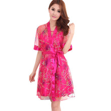 women-ladies-2-pieces-retro-rayon-sexy-intimates-lingerie-slik-dress-robes-nightgown-sleepwear-5-colors BBL