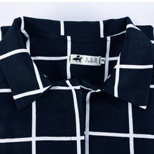 women-long-sleeve-plaid-v-neck-slim-fashion-punk-style-casual-windbreaker-trench BBL