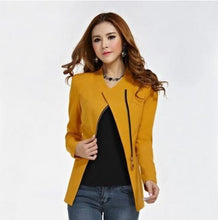 women-long-sleeve-zipper-suit-coat-polo-neck-solid-casual-suit-jacket-blazer-tops BBL