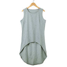 women-long-t-shirt-round-neck-tops-sleeveless-asymmetrical-hem-tee-shirt-mujer-european-casual-tee-shirt-blusas-femme BBL