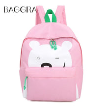 women-nylon-printing-backpack-little-bear-pattern-girls-rugzakcolor-block-zipper-closure-lovely-style-school-bags-for-teenagers BBL
