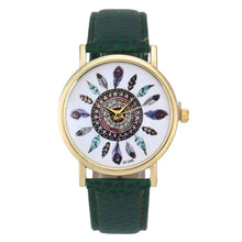 Women Polka Dot Dial Quartz Trend Leather Strap Bracelet Analog Watch