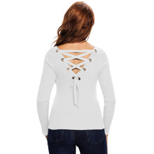 women-ribbed-knit-sweater-o-neck-lace-up-back-jerseys-mujer-invierno-long-sleeve-pullover-knitwear-black-grey-whitetrui BBL