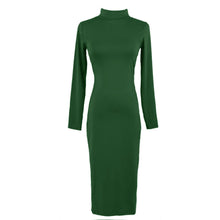 women-sexy-club-dress-turtle-neck-long-sleeve-dress-pencil-dress-slim-hip-bandage-bodycon-dress-vestidos-clubwear BBL