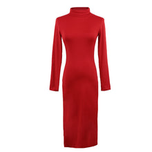 women-sexy-club-dress-turtle-neck-long-sleeve-dress-pencil-dress-slim-hip-bandage-bodycon-dress-vestidos-clubwear BBL