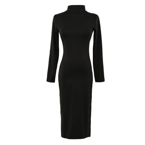 women-sexy-club-dress-turtle-neck-long-sleeve-dress-pencil-dress-slim-hip-bandage-bodycon-dress-vestidos-clubwear BBL