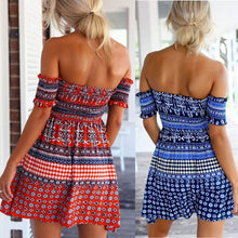 women-sexy-strapless-mini-dress-off-shoulder-beach-club-print-party-ball BBL