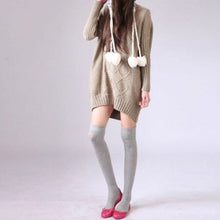 Women Sexy Thigh High Over The Knee Socks Long Cotton Stockings
