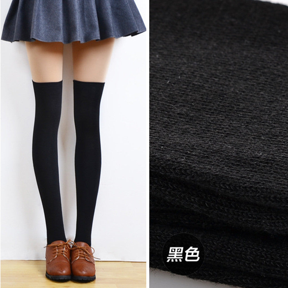 Women Sexy Thigh High Over The Knee Socks Long Cotton Stockings